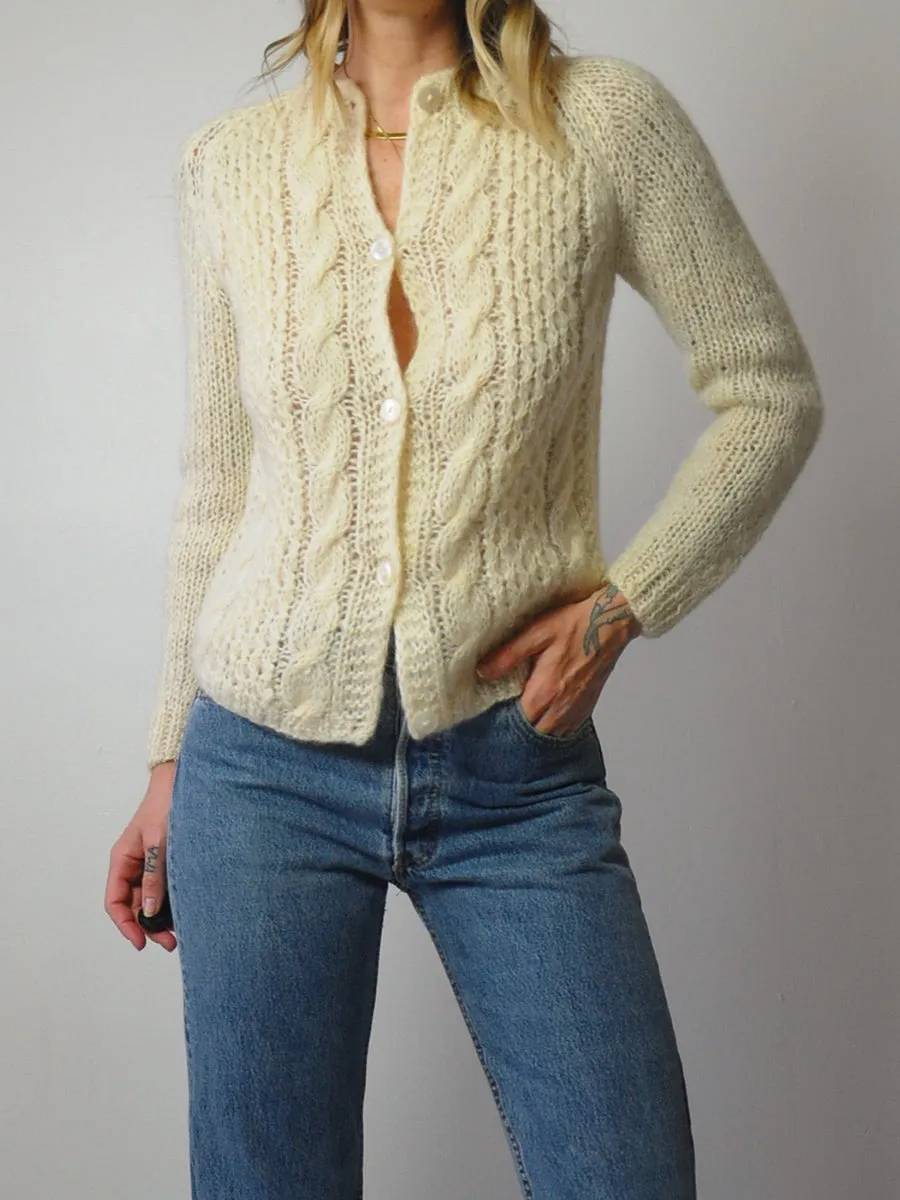 1960's Mohair Cardigan sweater