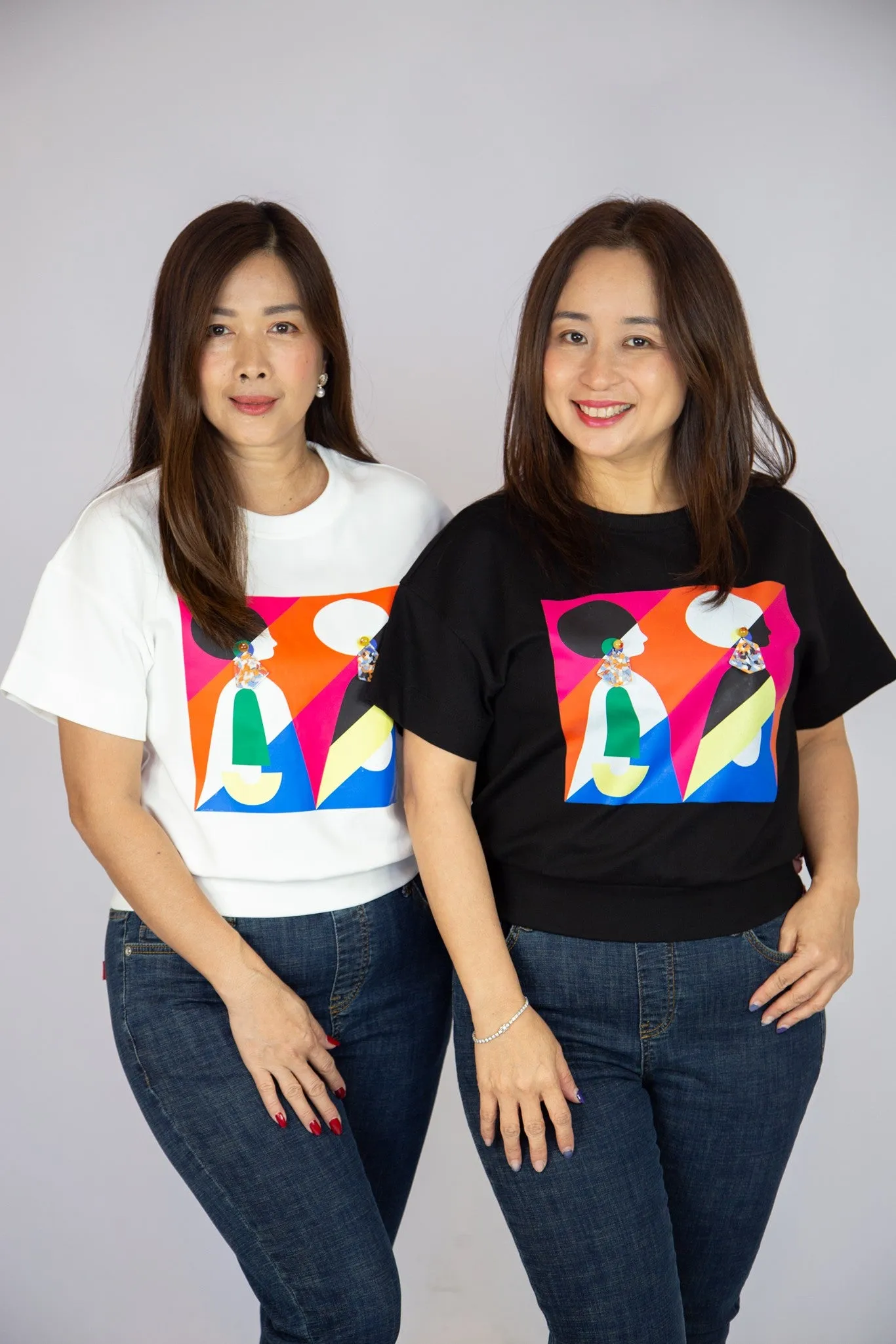 Abstract Print Graphic Top