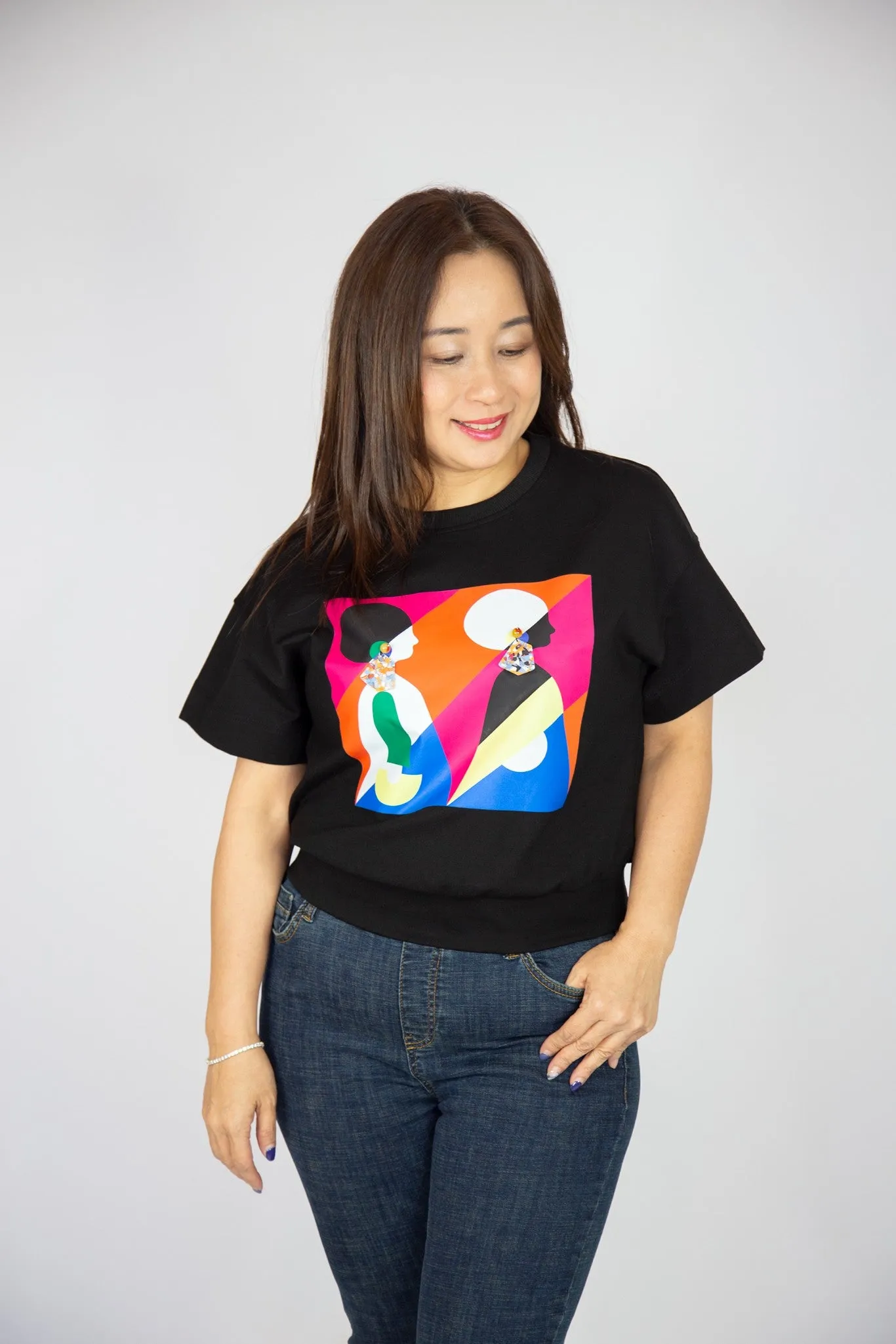 Abstract Print Graphic Top