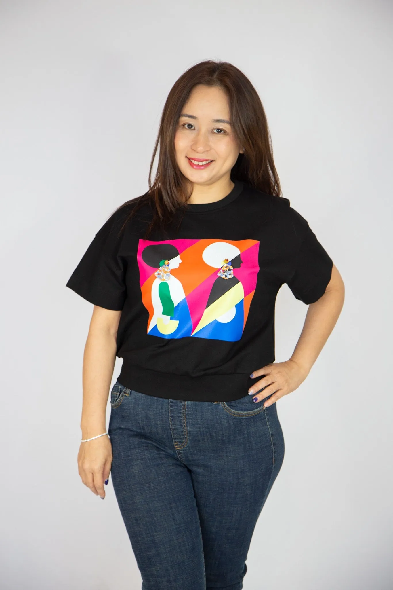 Abstract Print Graphic Top