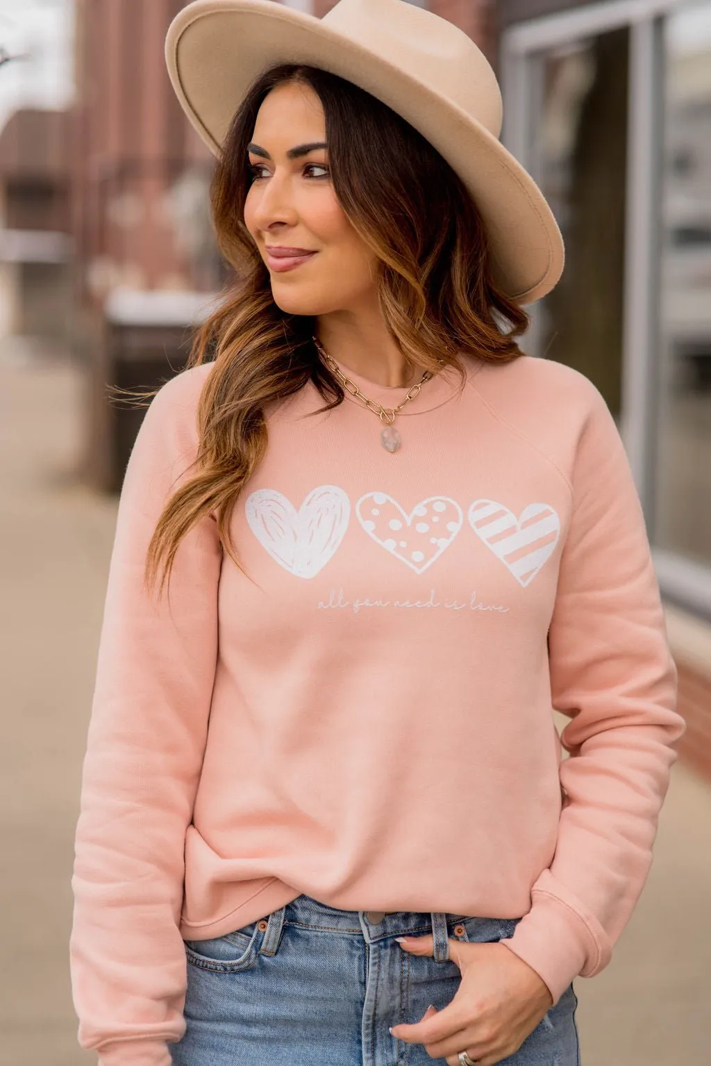 All You Need Is Love Graphic Crewneck