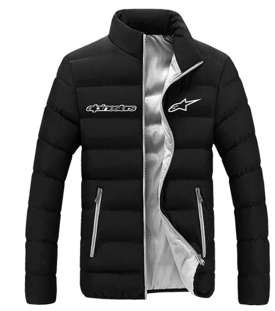 Alpinestars Men's Fashion Jacket Zipper Comfortable Cotton Clothes Winter Snowy Day Warm