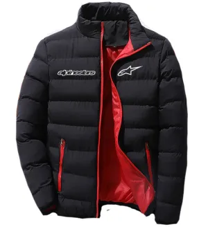 Alpinestars Men's Fashion Jacket Zipper Comfortable Cotton Clothes Winter Snowy Day Warm