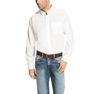 Ariat Men's White Winkle Free Button Down Shirt