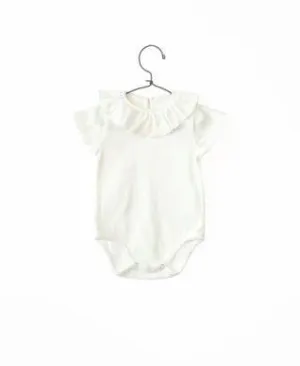 Baby Girl Tops | Bodysuit - Creme with ruffle | Play Up