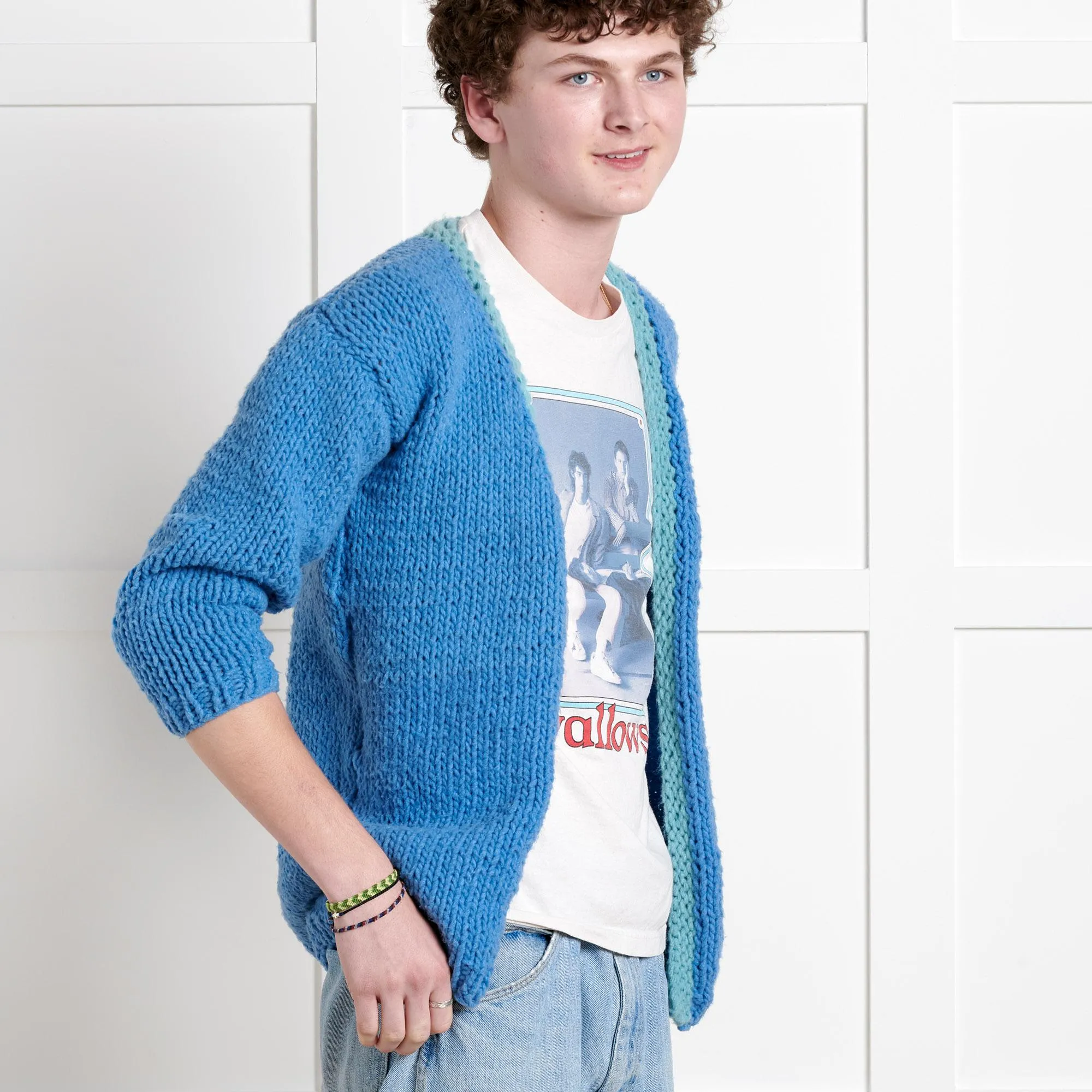 Bernat Beginner Cozy Vibes Knit Cardigan