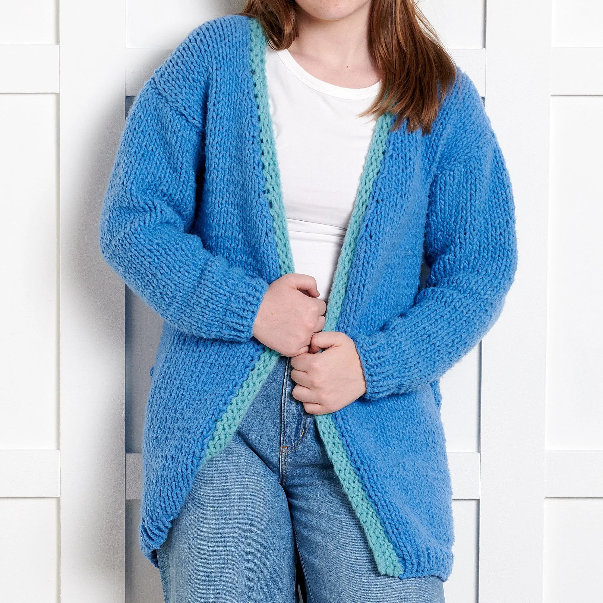 Bernat Beginner Cozy Vibes Knit Cardigan