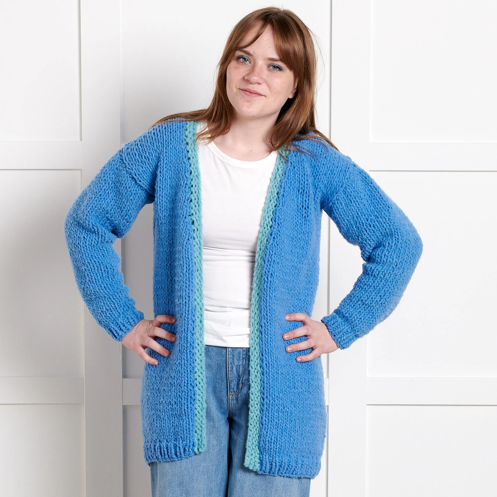 Bernat Beginner Cozy Vibes Knit Cardigan