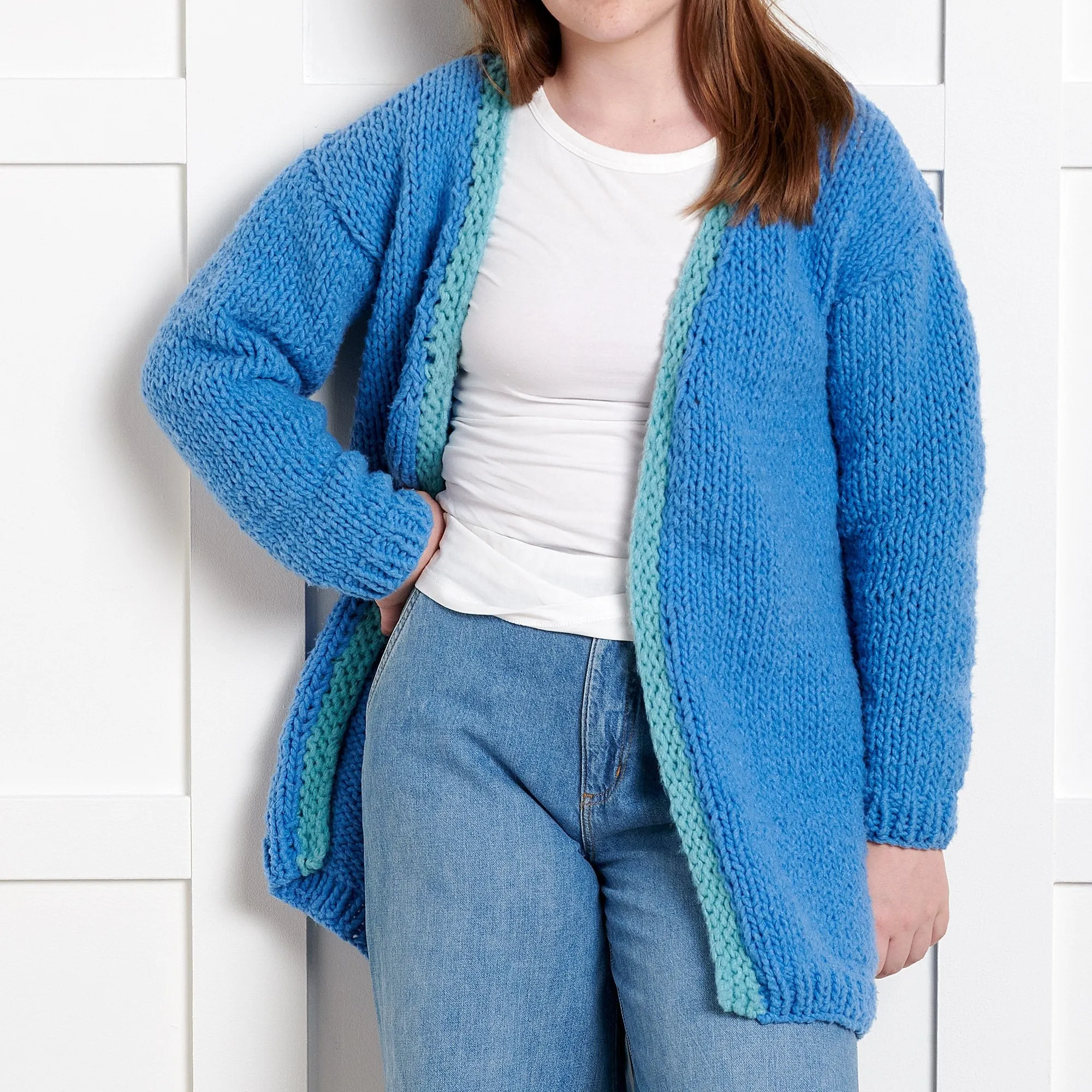 Bernat Beginner Cozy Vibes Knit Cardigan