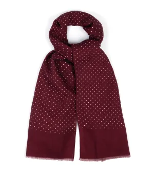 Bigi Lightweight Wool Scarf: Burgundy