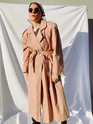 Blush Pink Trench Coat