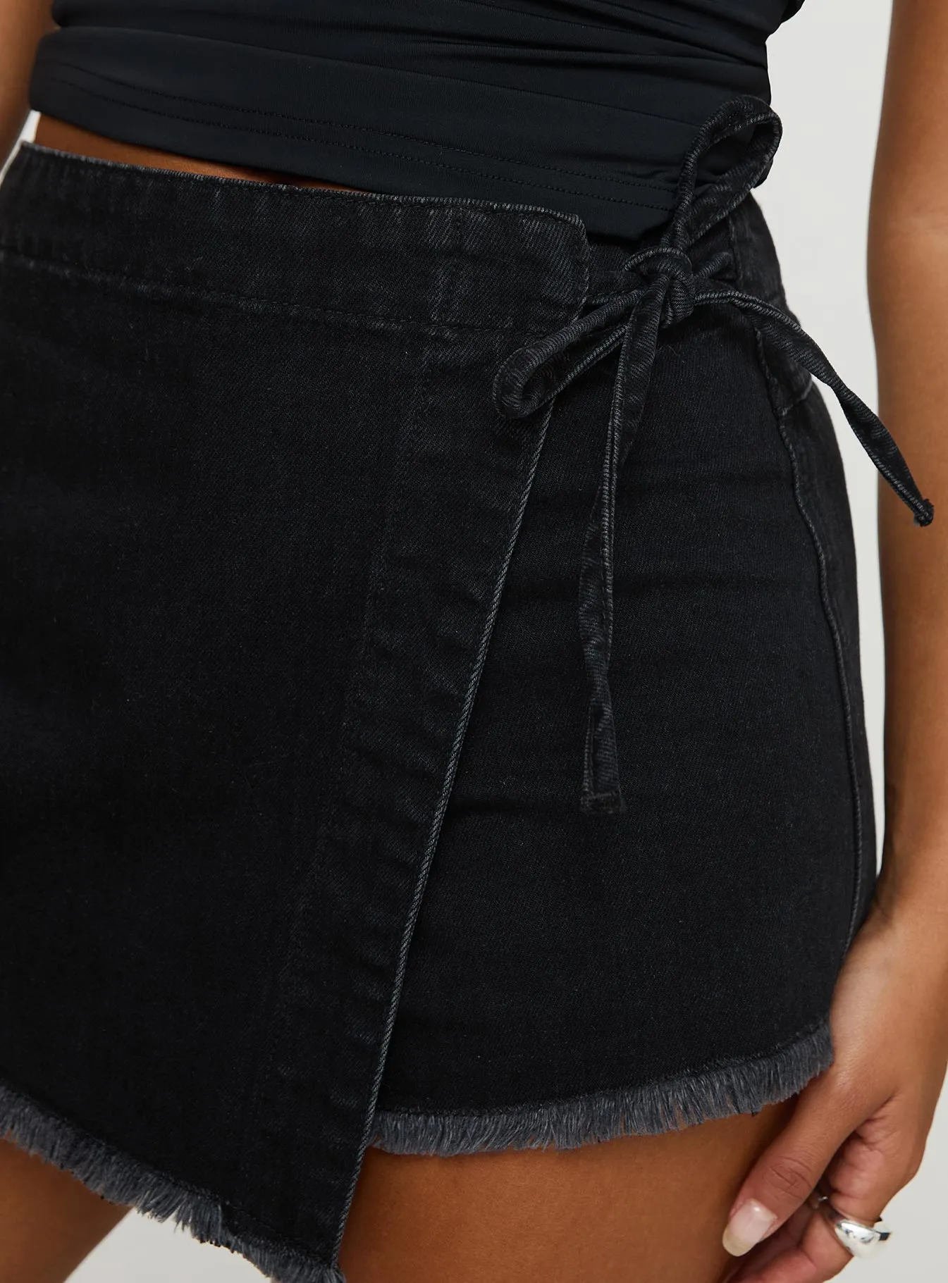 Bowden Skort Washed Black