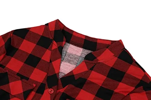 Buffalo Plaid Button Down Shirt Plus XX-Large