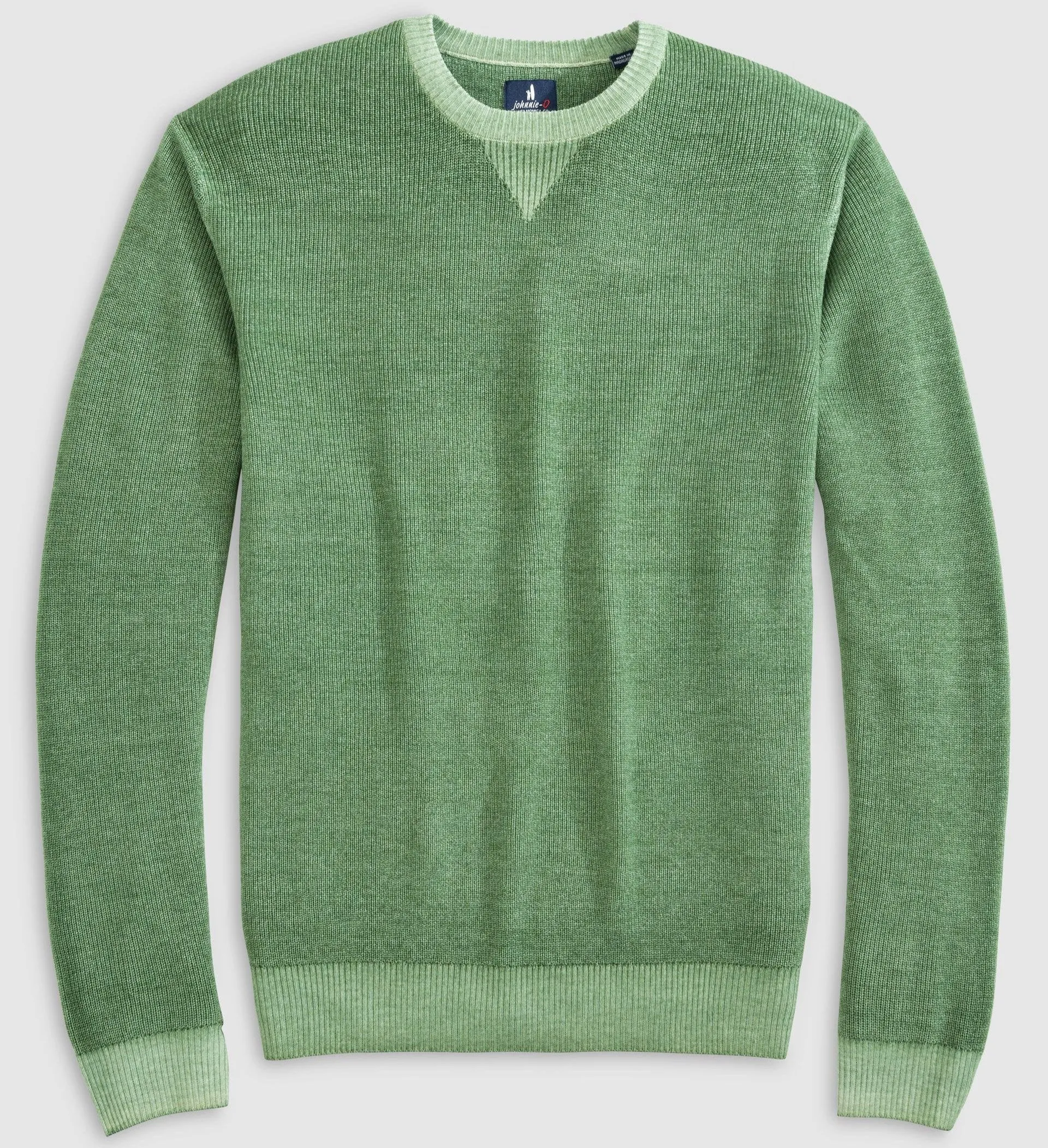 Burgess Garment-Dyed Crewneck Sweater in Valley by Johnnie-O