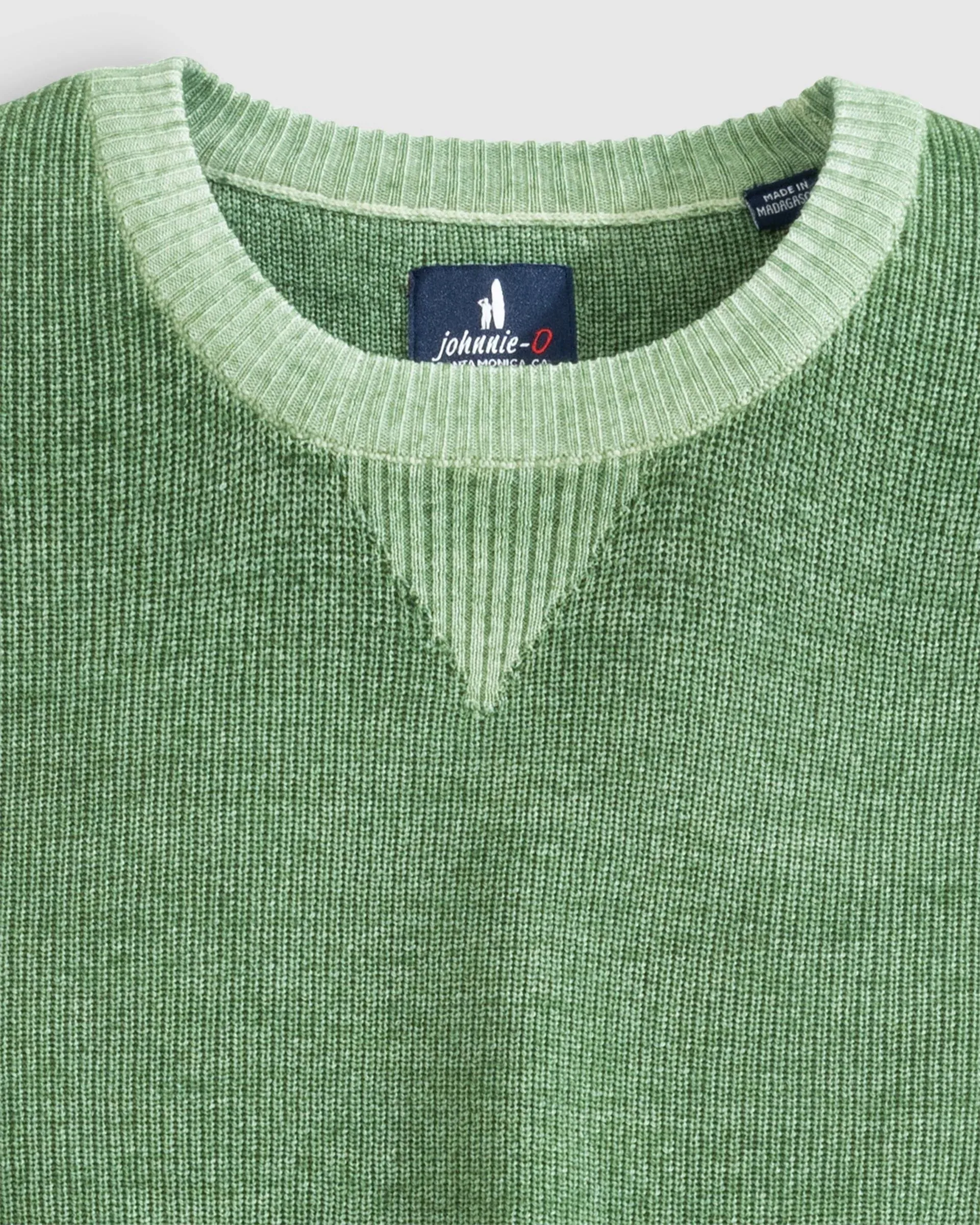 Burgess Garment-Dyed Crewneck Sweater in Valley by Johnnie-O