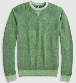 Burgess Garment-Dyed Crewneck Sweater in Valley by Johnnie-O