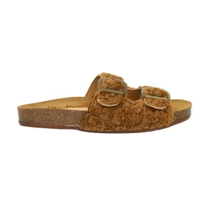 Colinas Wool Buckle Slide - Cognac - LAST PAIR - Size 36