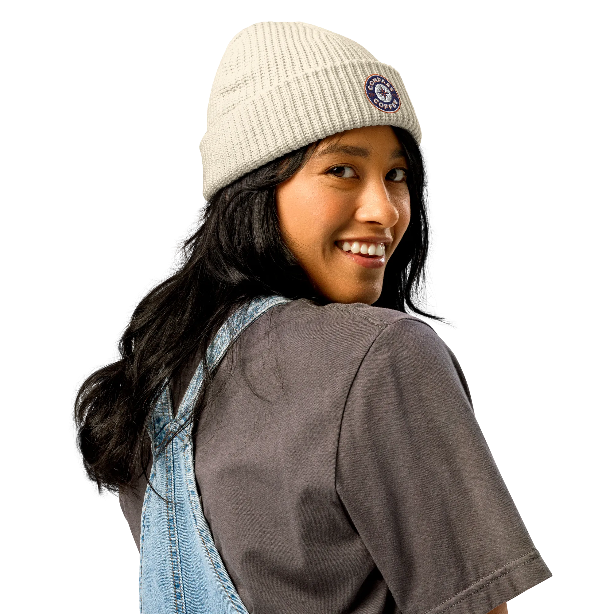 Compass Coffee Fisherman Beanie