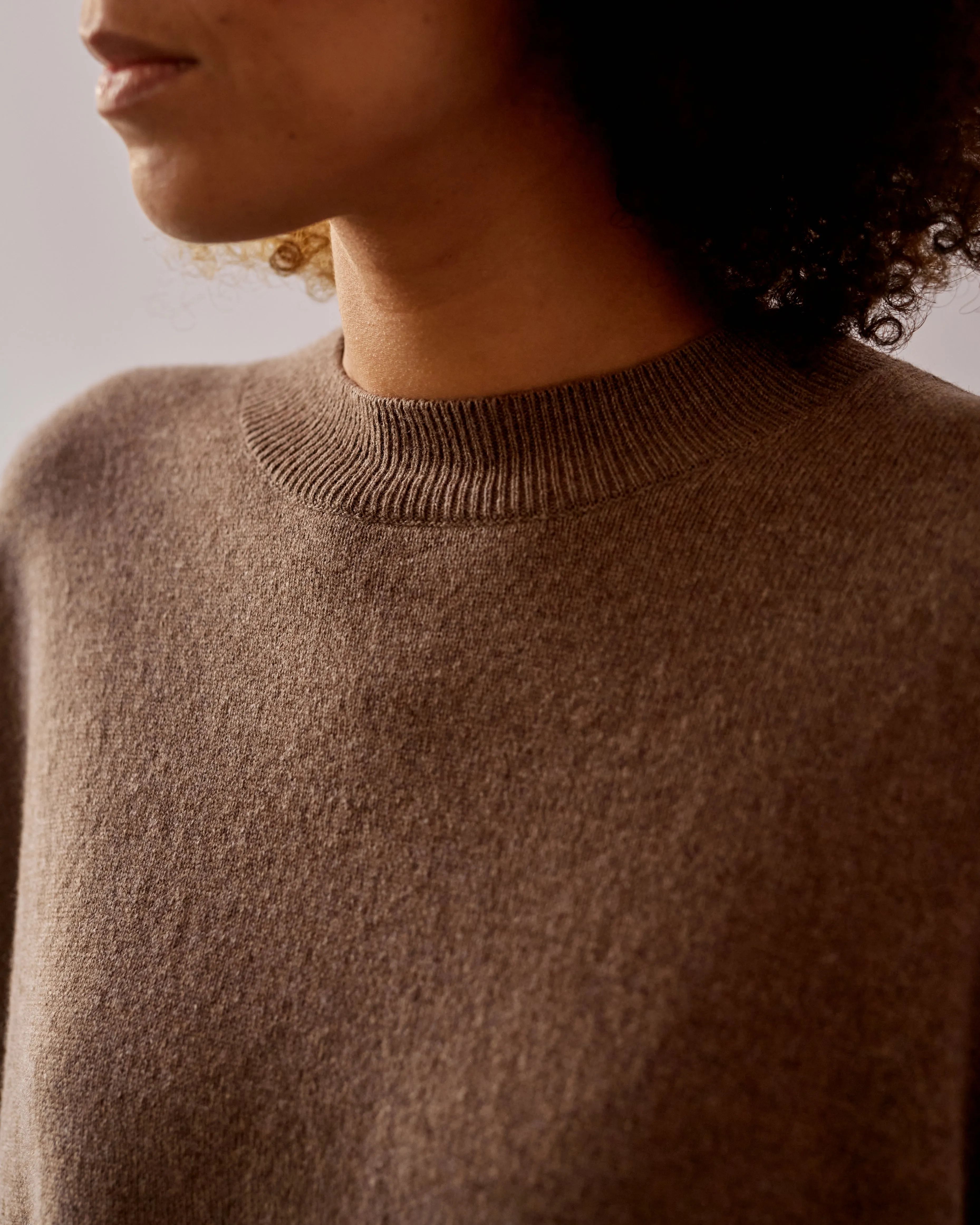 Cordera Cashmere Sweater, Taupe