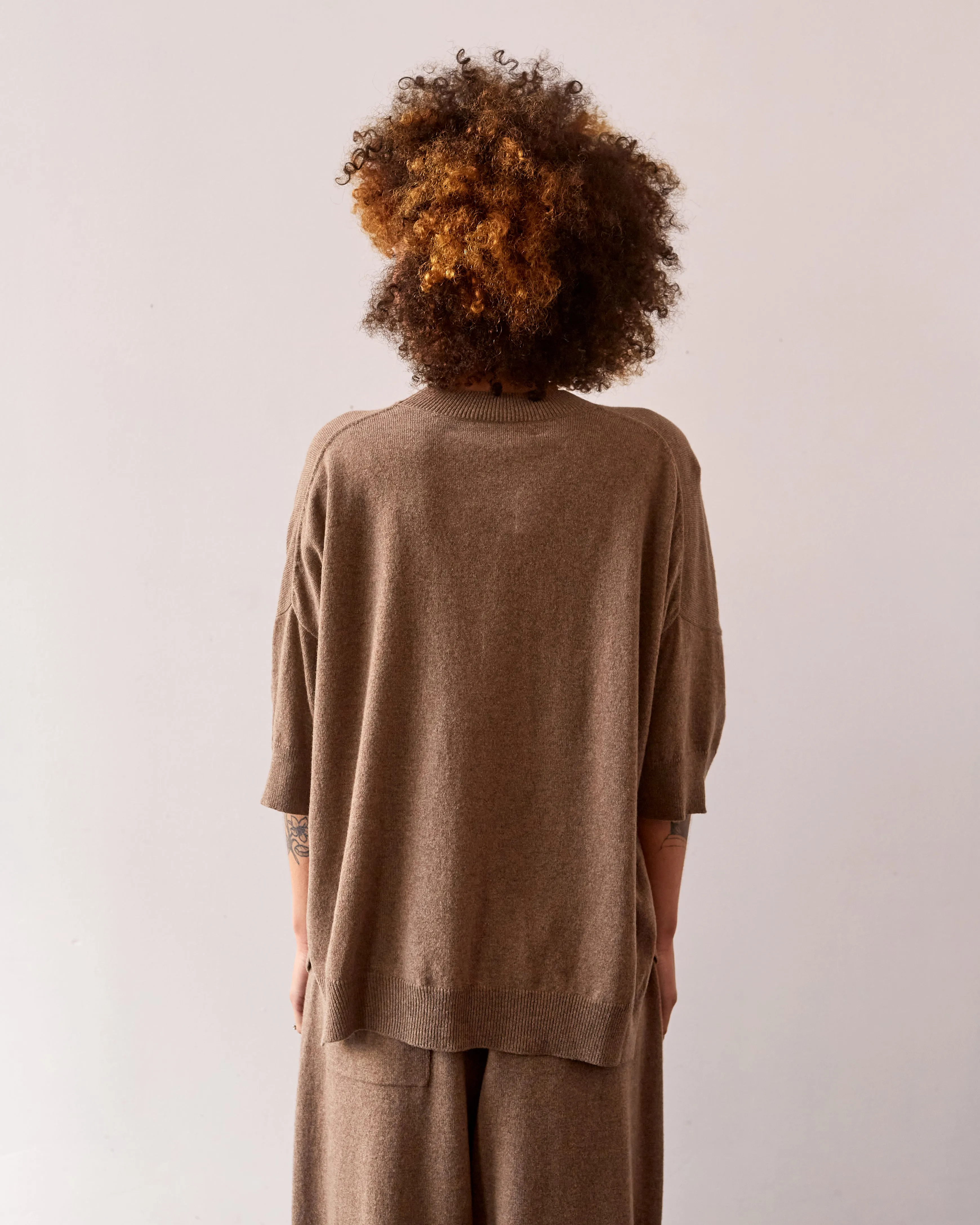 Cordera Cashmere Sweater, Taupe