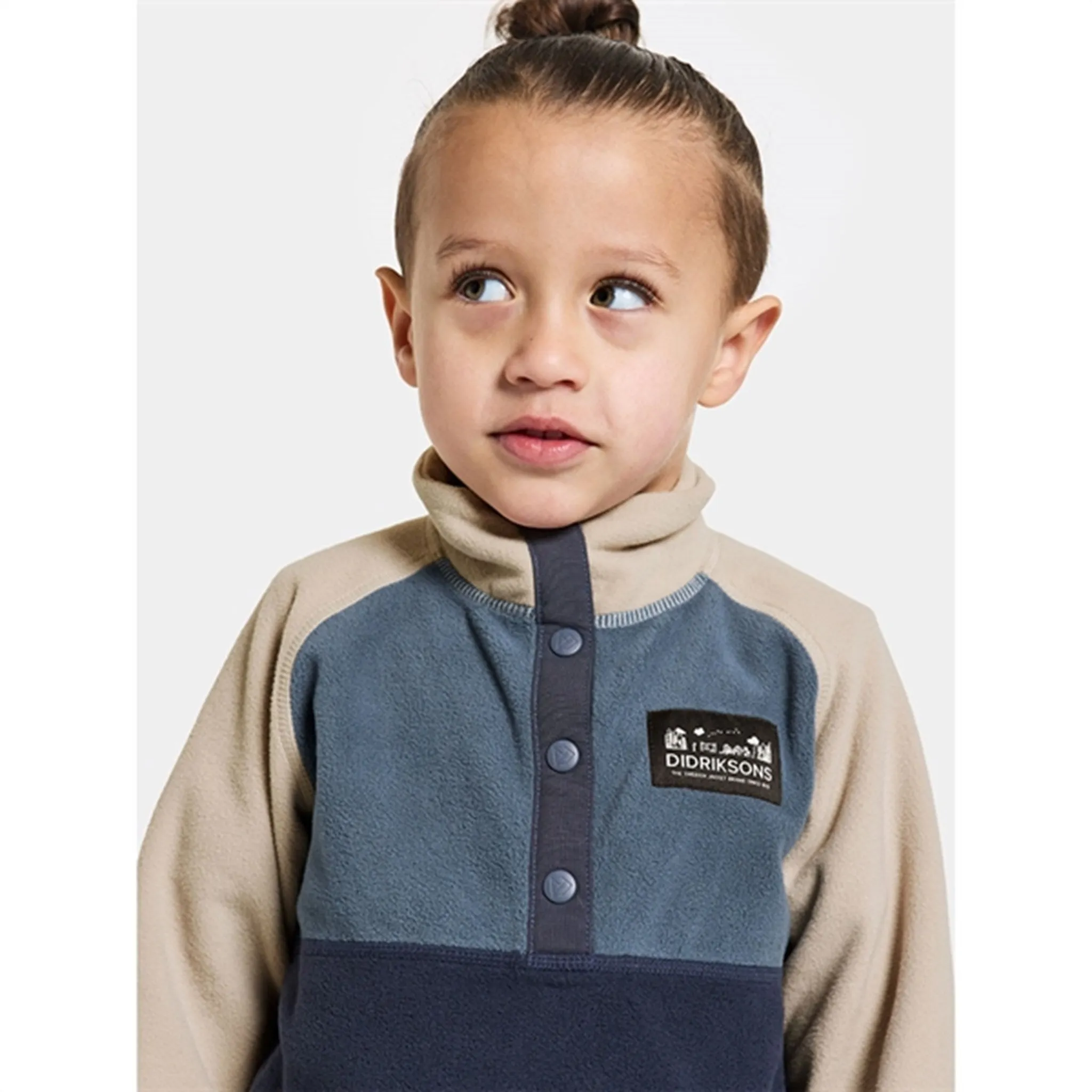 Didriksons Navy Monte Kids Fleece Jacket