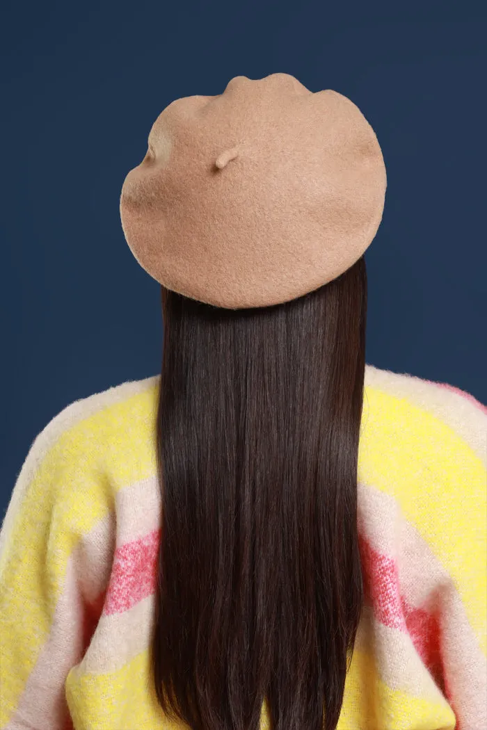 Don't Worry Darling Wool Beret - Nude