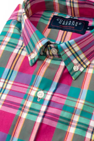 Dover: Brookline Button Down - Pink/Mint