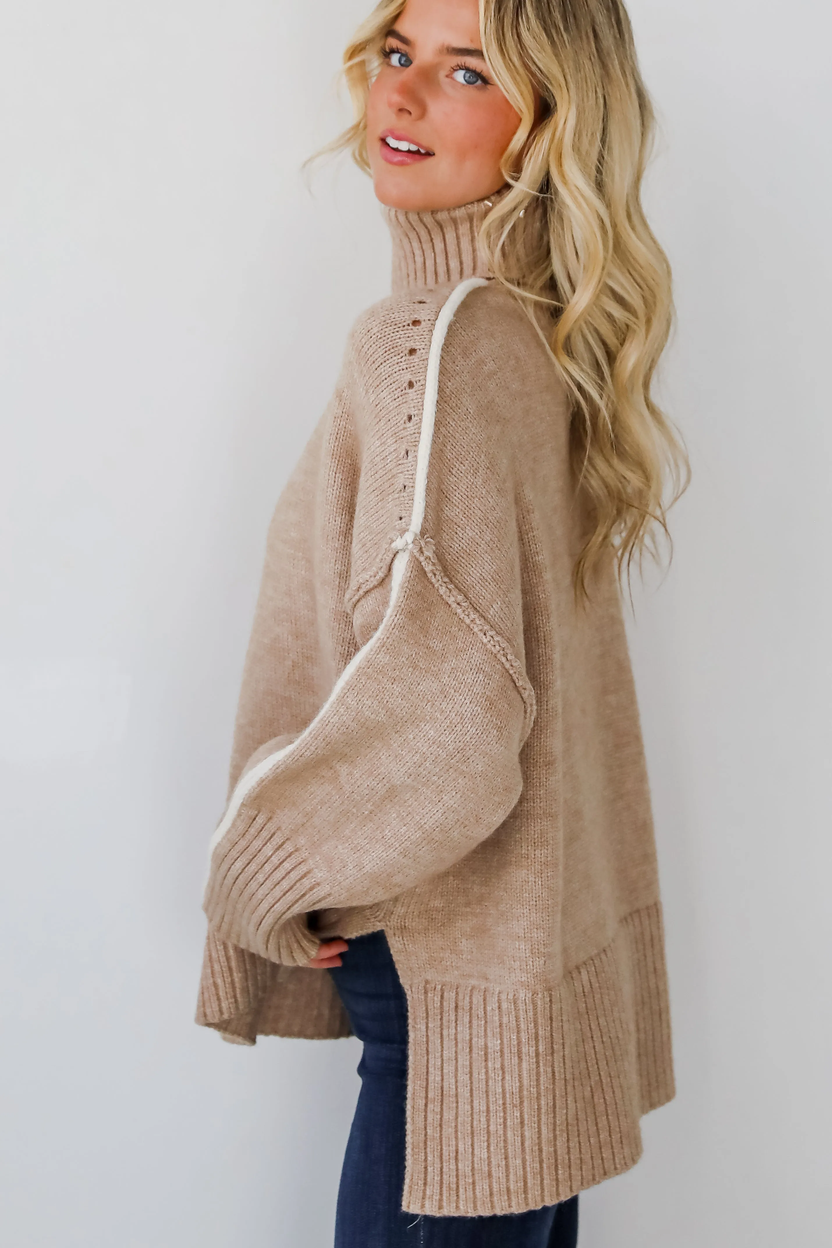 FINAL SALE - Posh Upgrade Turtleneck Oversized Sweater