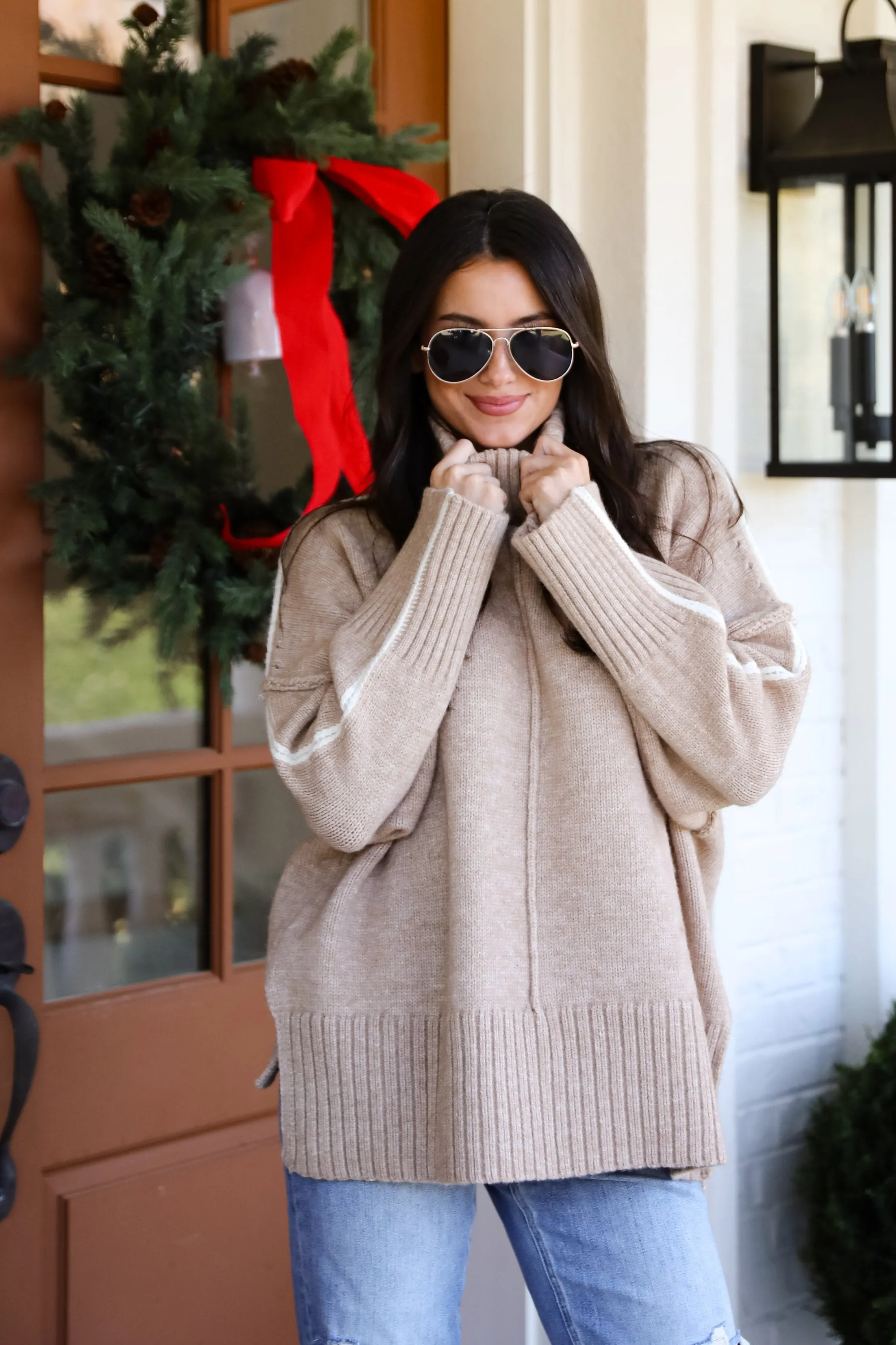 FINAL SALE - Posh Upgrade Turtleneck Oversized Sweater