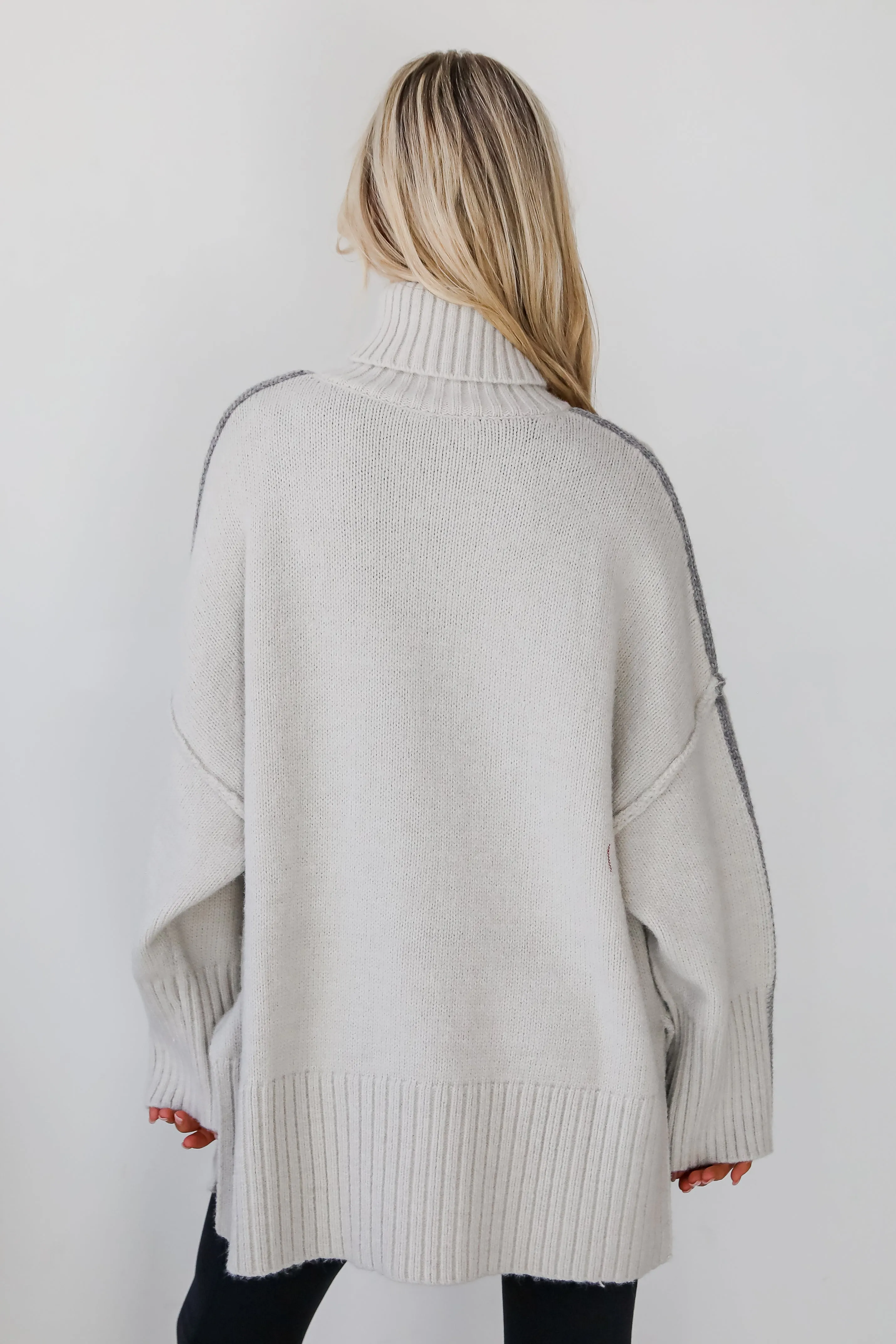 FINAL SALE - Posh Upgrade Turtleneck Oversized Sweater