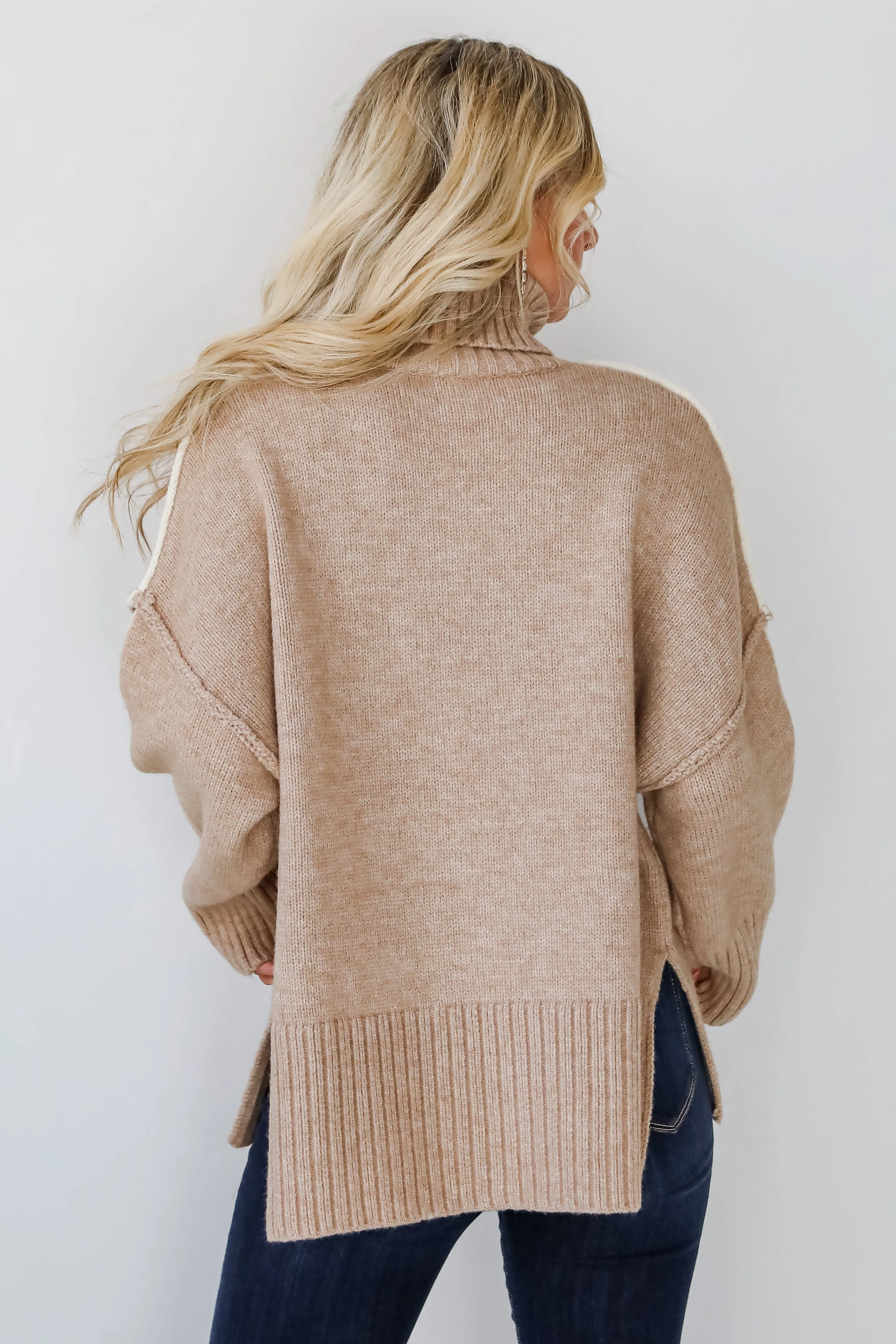 FINAL SALE - Posh Upgrade Turtleneck Oversized Sweater