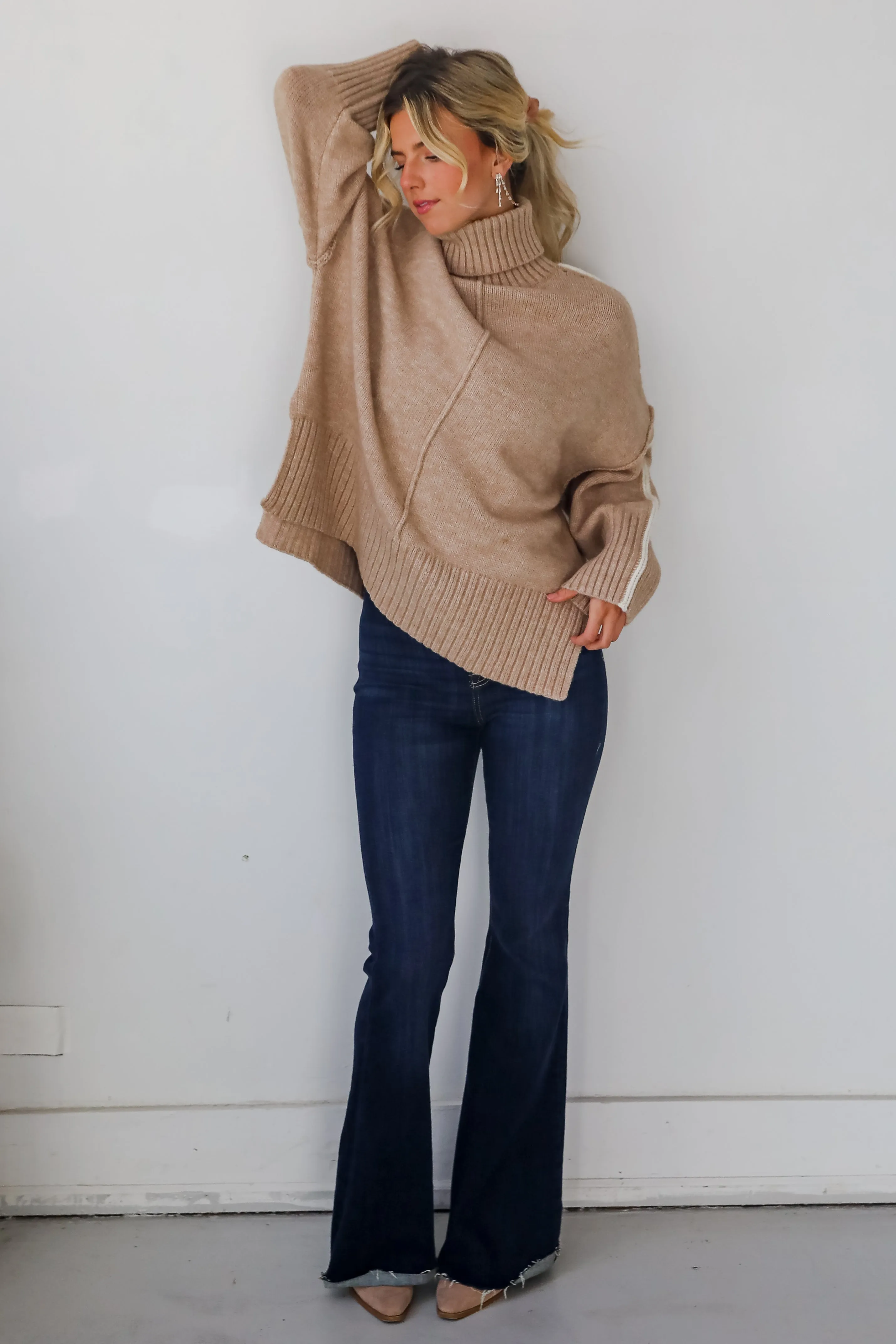 FINAL SALE - Posh Upgrade Turtleneck Oversized Sweater