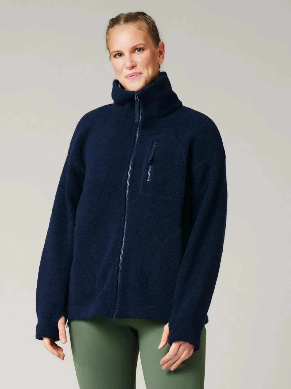 Fleece jacket navy