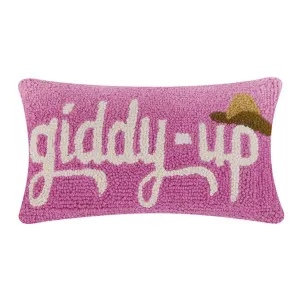 Giddy Up Pink Hook Pillow