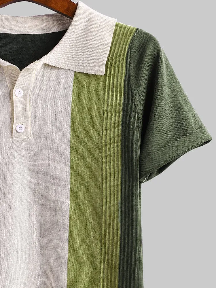 Green Stripe Polo Shirt