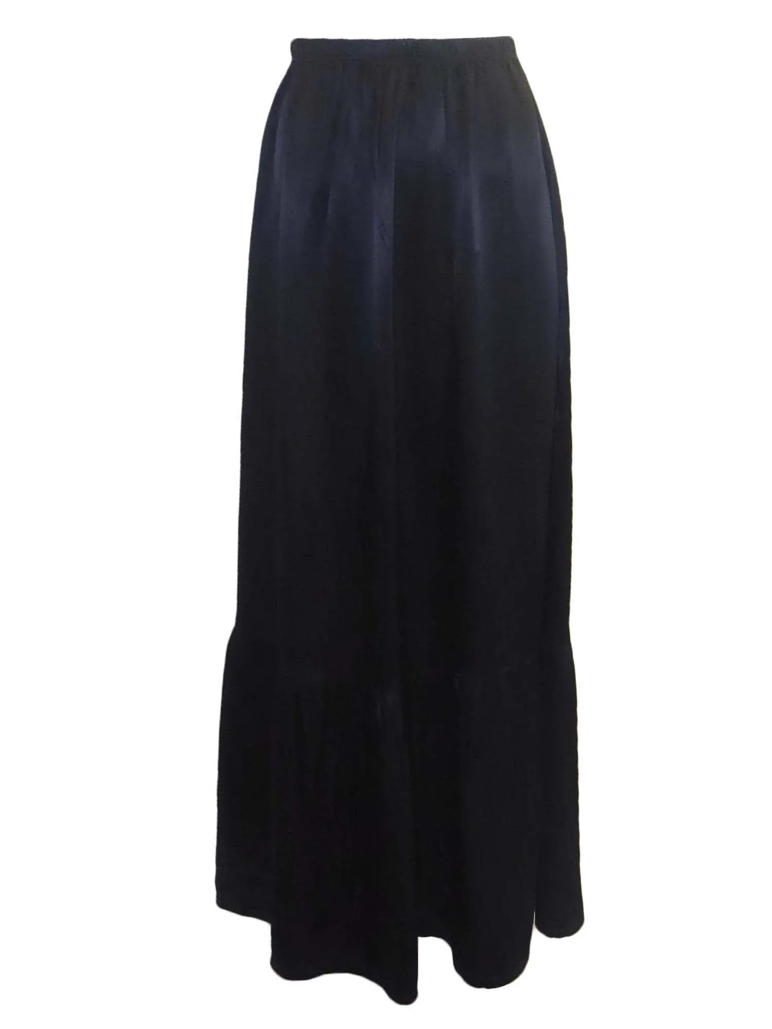 Hard Tail Satin Ruffle Maxi Skirt (Style: SAT-27)