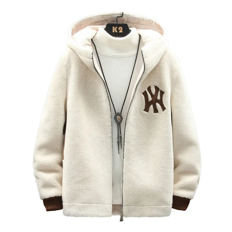 Lamb Velvet Hooded Jacket