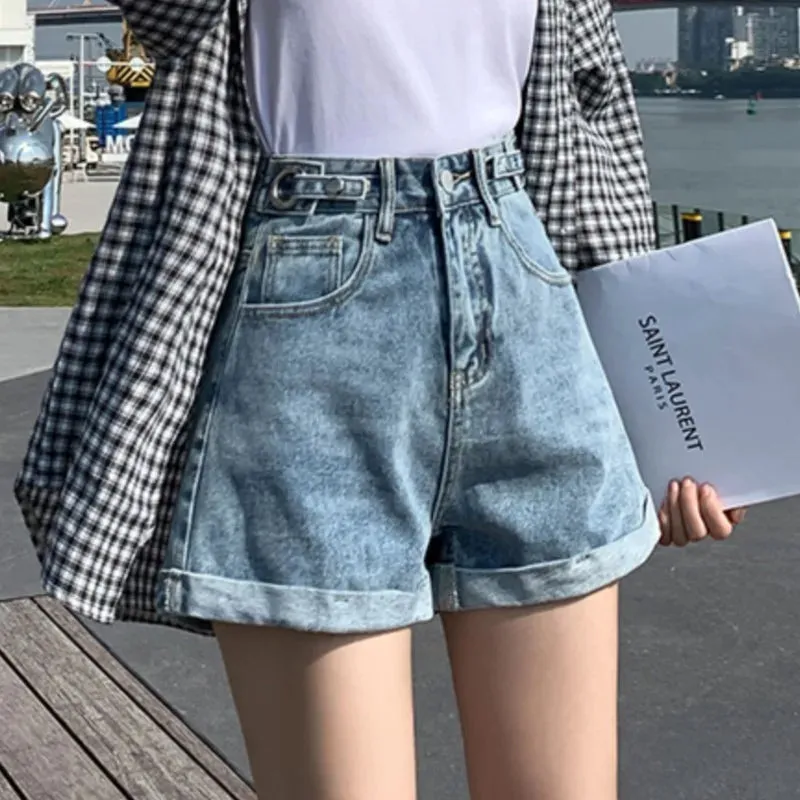 LVSANW Denim Shorts Casual Loose Jeans Feminino Summer Sexy Daily Young Cute High Quality New Arrivals 2024 Women Short Pants