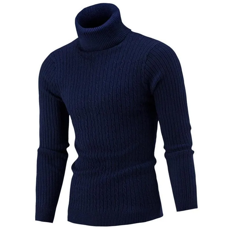 Men's Knitted Turtleneck Sweater