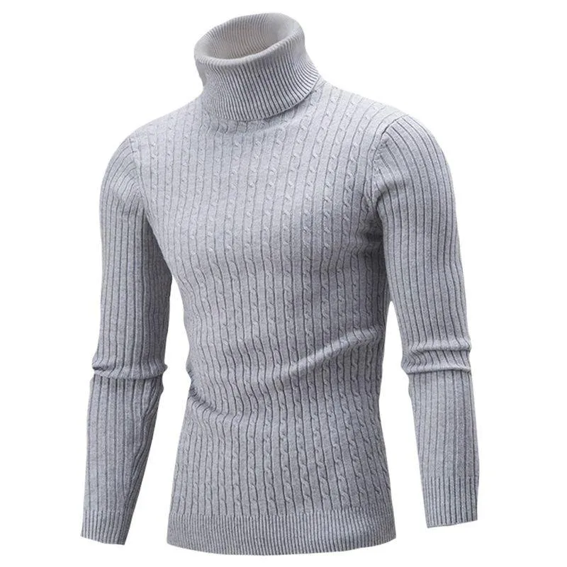 Men's Knitted Turtleneck Sweater