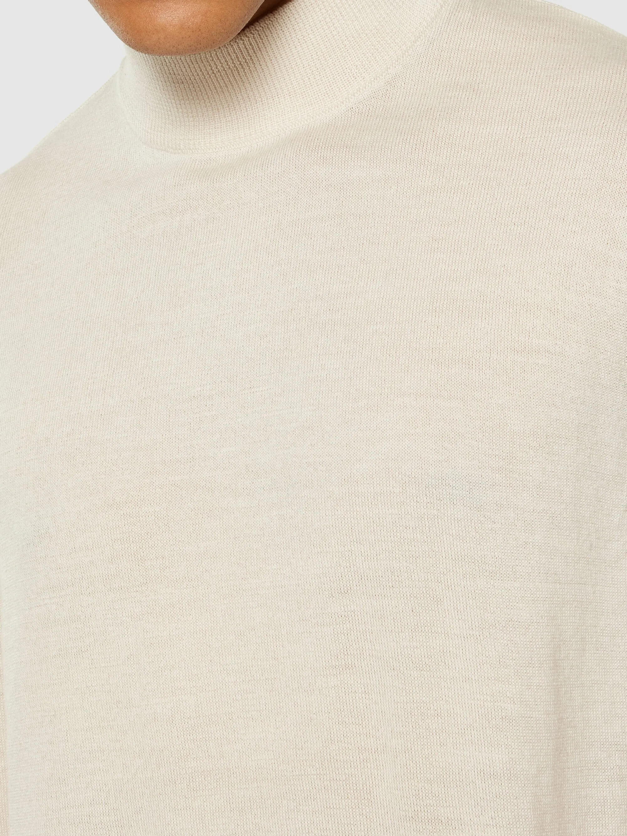 Merino mock neck - RWS - Kelp