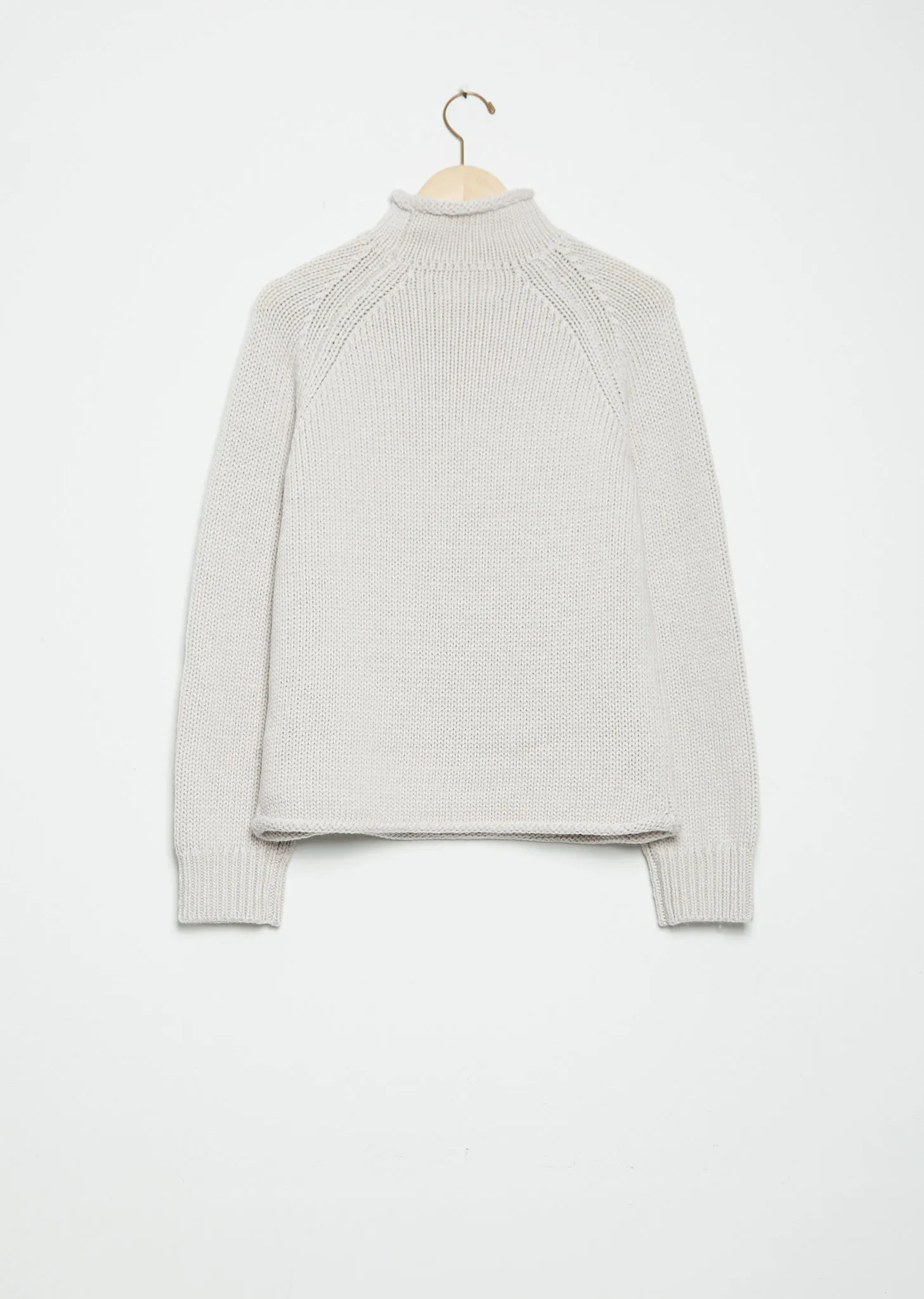 Merino Wool Rollneck — Pearl