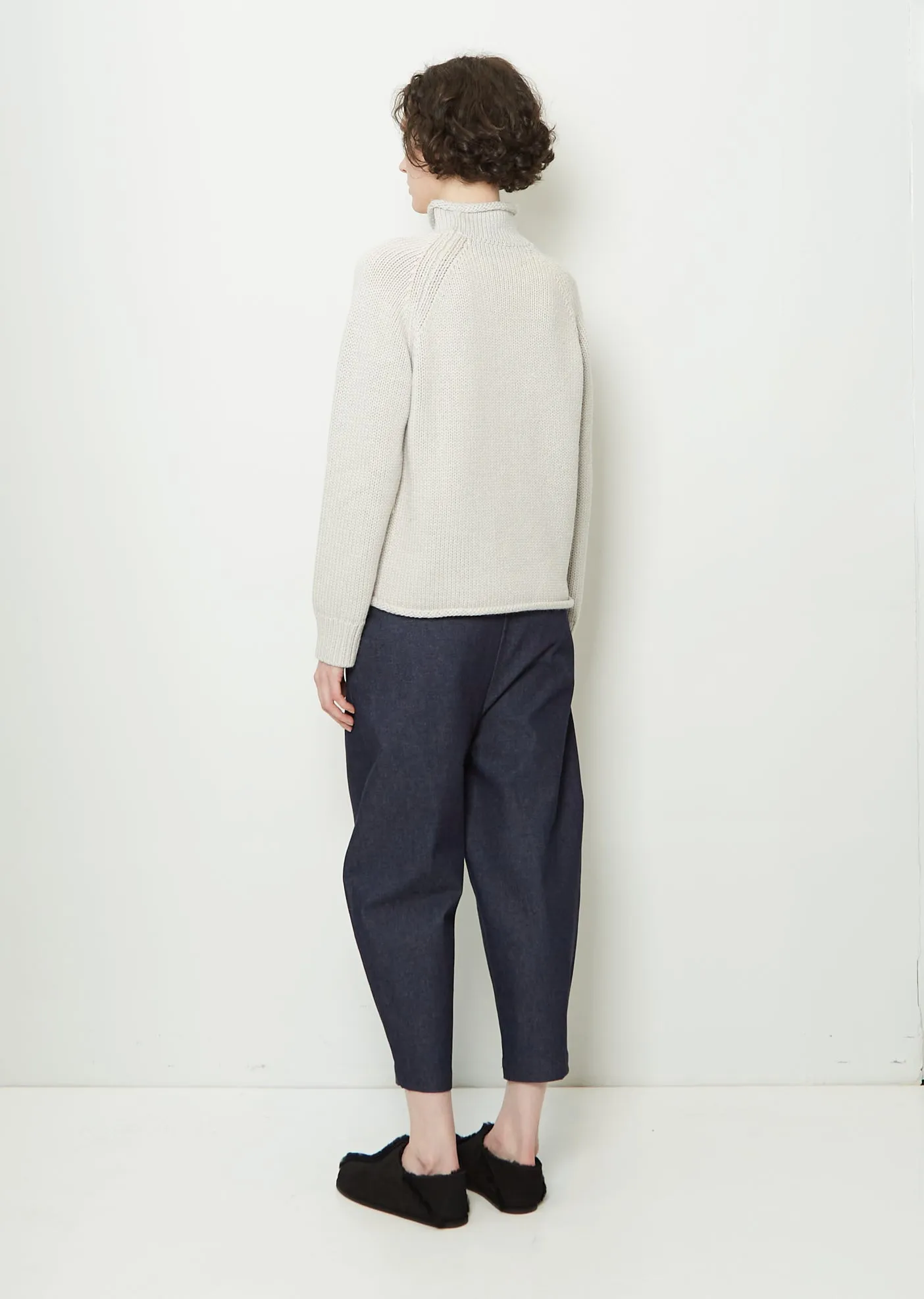 Merino Wool Rollneck — Pearl