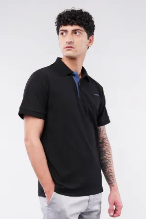 MNDZ Signature Polo Shirt - Black