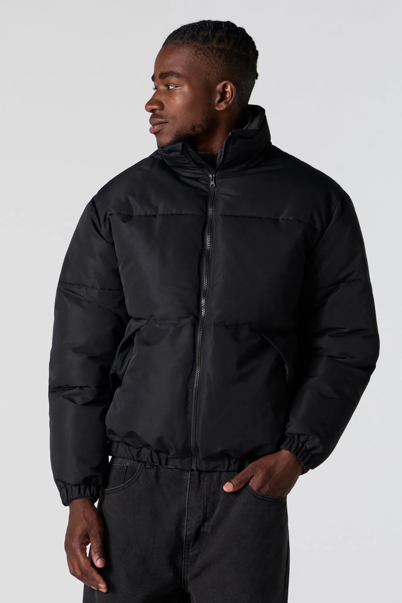 Mock Neck Puffer Jacket