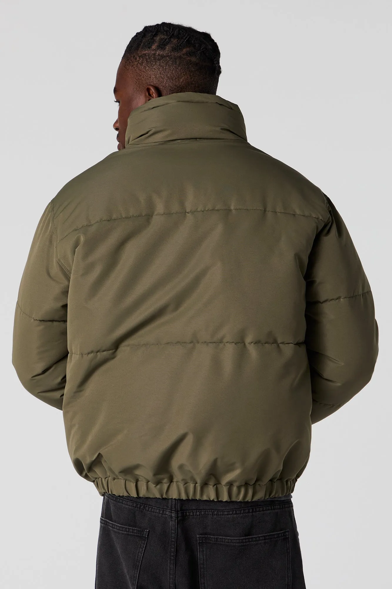 Mock Neck Puffer Jacket