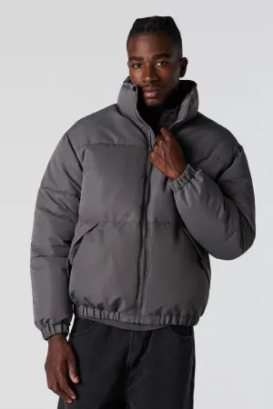 Mock Neck Puffer Jacket