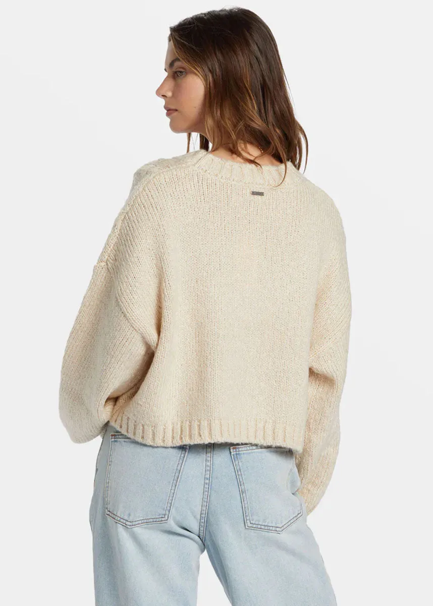 Modern Love Cable Sweater - Dove