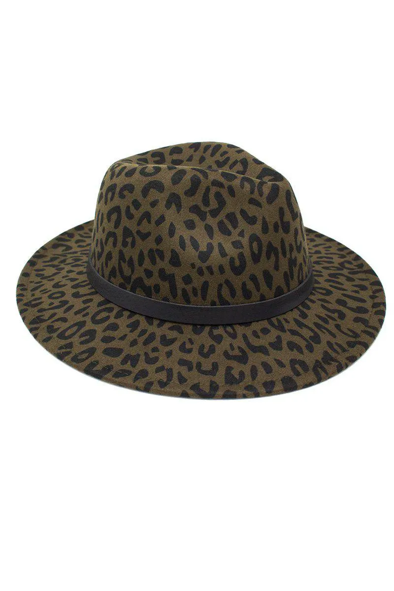 Mom & Me - Cheetah Felt Brim Hats