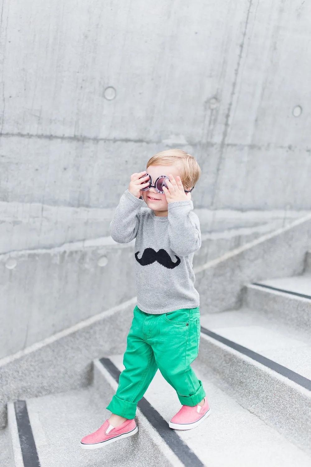 Mustache Sweater